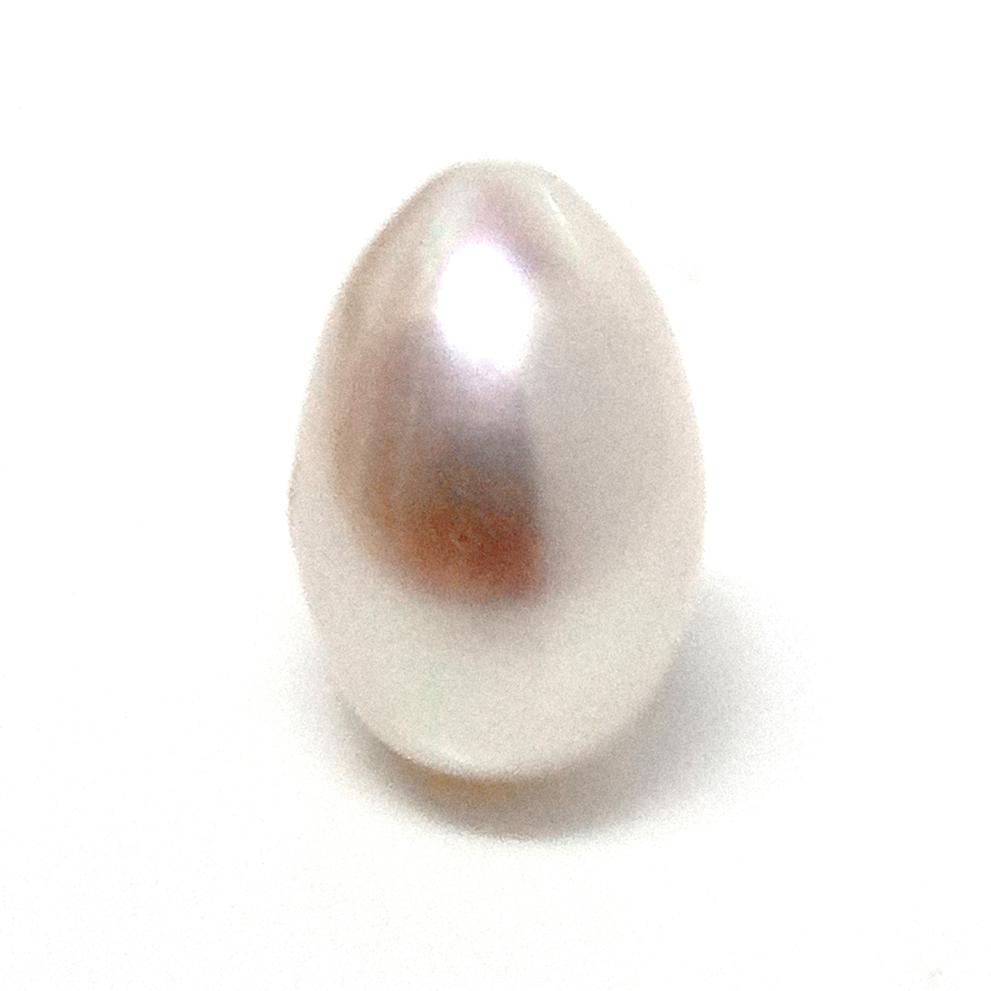 White 10.6mm Drop Pearl